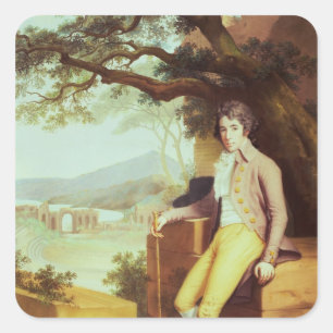 Portrait of Colonel David La Touche of Marcey Square Sticker