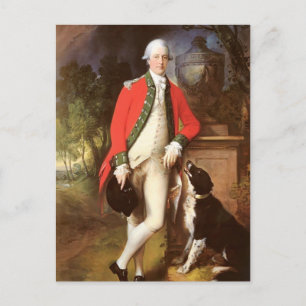 Portrait Of Colonel John Bullock by Gainsborough Postcard