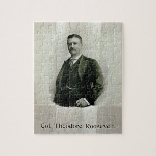 Portrait of Colonel Theodore Roosevelt (litho) Jigsaw Puzzle