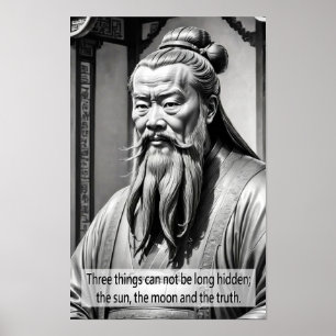 Portrait of Confucius Poster