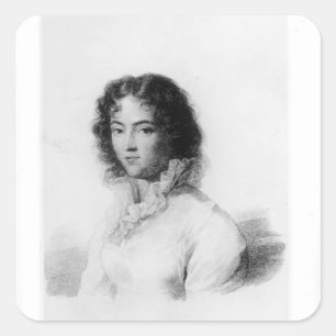 Portrait of Constanze Mozart  1828 Square Sticker