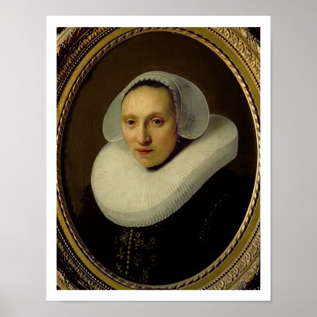 Portrait of Cornelia Pronck, Wife of Albert Cuyper Poster (Front)