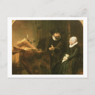 Portrait of Cornelius Anslo and his Wife, 1641 (oi Postcard