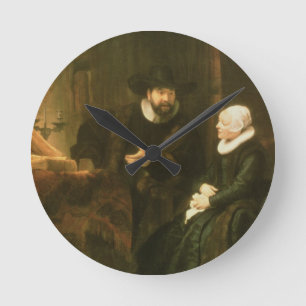 Portrait of Cornelius Anslo and his Wife, 1641 (oi Round Clock