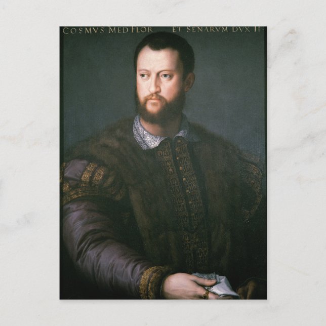 Portrait of Cosimo I de'Medici, 16th century Postcard (Front)