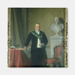 Portrait of Count Camillo Berso of Cavour Magnet