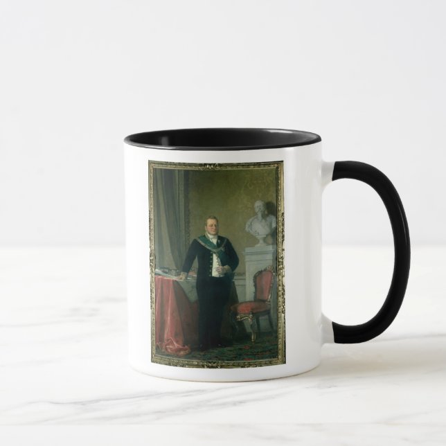 Portrait of Count Camillo Berso of Cavour Mug (Right)