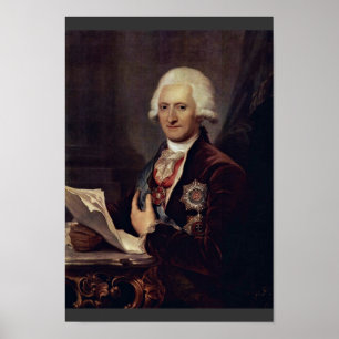 Portrait Of Count Johann Jakob Sievers By Grassi J Poster