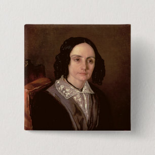 Portrait of Countess Maria Volkonskaja 1848 15 Cm Square Badge