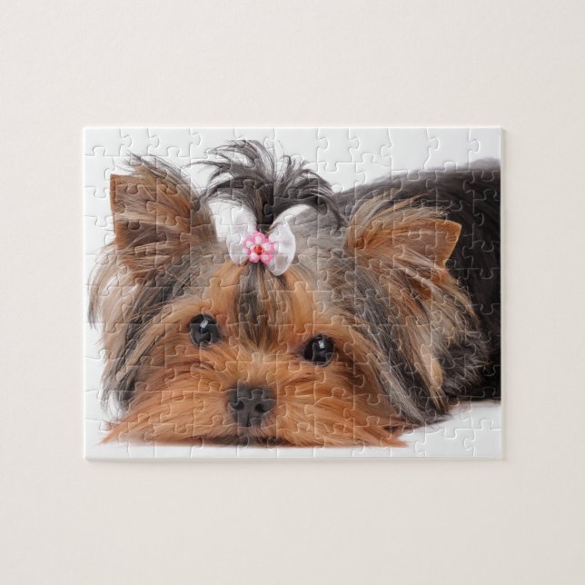 Portrait of cute puppy jigsaw puzzle (Horizontal)