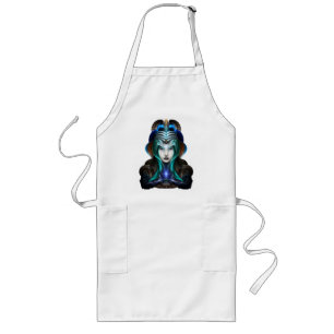 Portrait Of Cyiria Fractal Art ISO Long Apron
