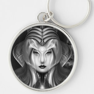 Portrait Of Cyiria Midnight Bright Key Ring