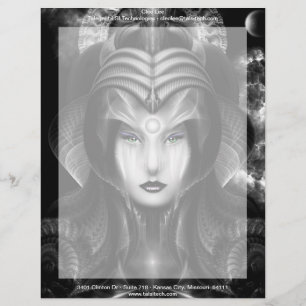 Portrait Of Cyiria Midnight Customised Letterhead