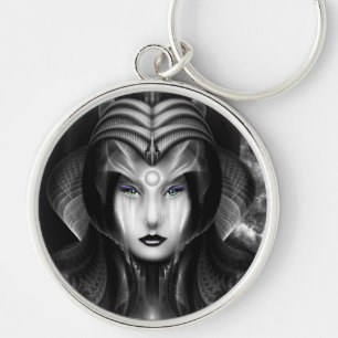 Portrait Of Cyiria Midnight Key Ring