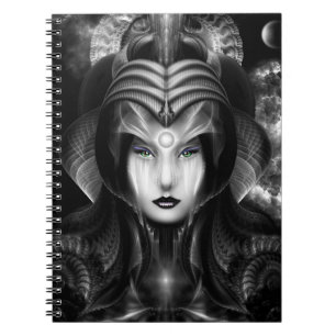 Portrait Of Cyiria Midnight Notebook