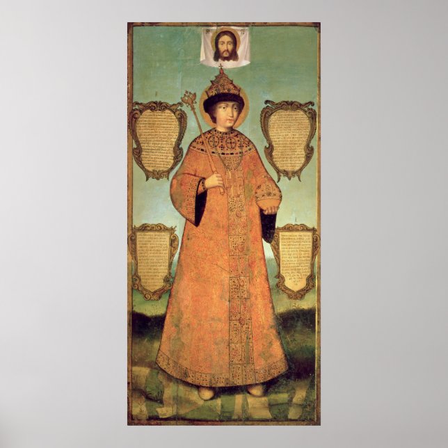 Portrait of Czar Fyodor Alexeevich Poster (Front)