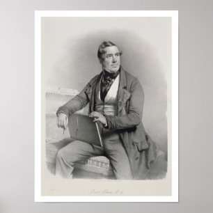 Portrait of David Roberts (1796-1864) frontispiece Poster