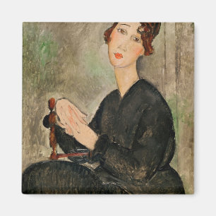 Portrait of Dedie Hayden, 1918 Magnet
