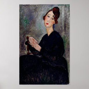 Portrait of Dedie, Modigliani Poster