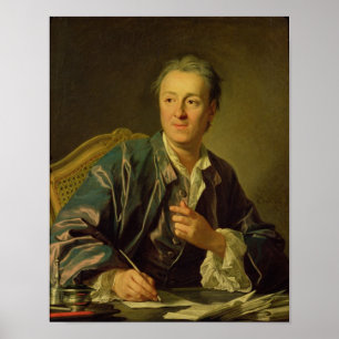 Portrait of Denis Diderot 1767 Poster