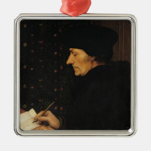 Portrait of Desiderius Erasmus Metal Tree Decoration