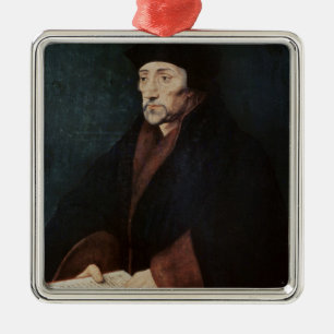 Portrait of Desiderius Erasmus  of Rotterdam Metal Ornament