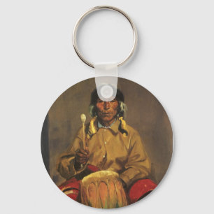 Portrait of Dieguito Roybal by Robert Henri Key Ring