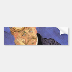 Portrait of Doctor Gachet by Vincent van Gogh Bumper Sticker
