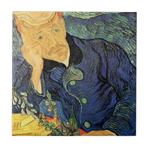 Portrait of Doctor Gachet by Vincent van Gogh Ceramic Tile