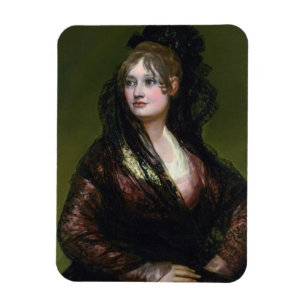 Portrait of Dona Isabel de Cabos Porsel de Goya Magnet