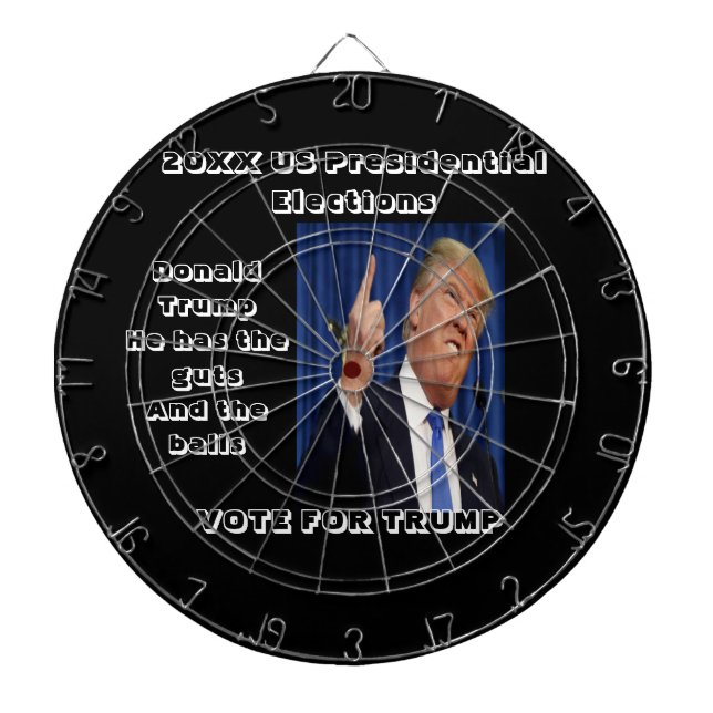Portrait of Donald Trump Dartboard (Front)