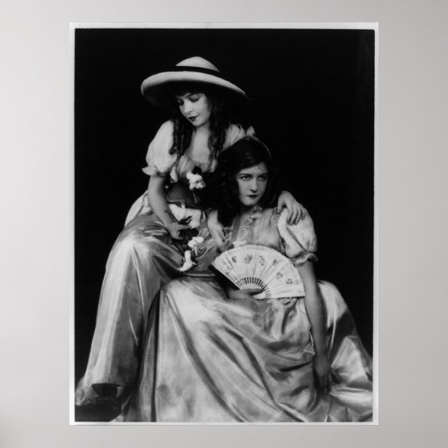 Portrait of Dorothy and Lillian Gish Poster (Front)