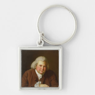 Portrait of Dr Erasmus Darwin Key Ring