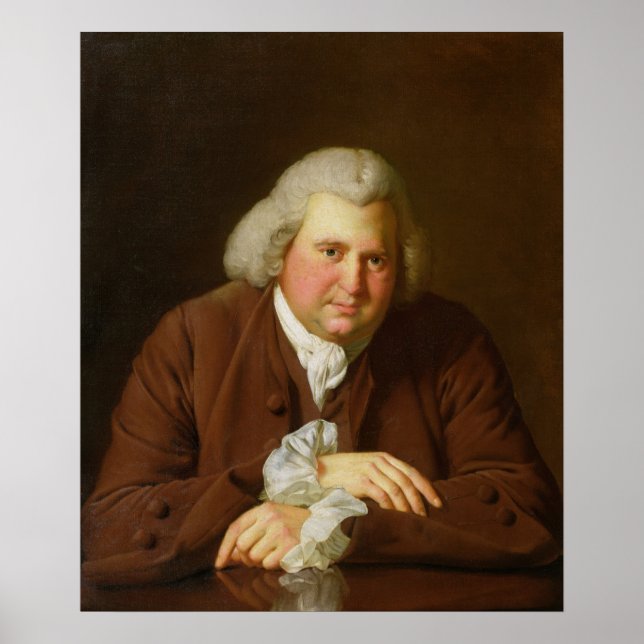 Portrait of Dr Erasmus Darwin Poster (Front)