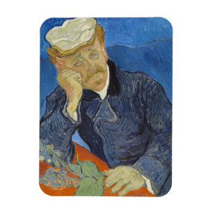 Portrait of Dr Gachet by Vincent Van Gogh Magnet