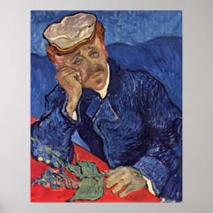 Portrait of Dr. Gachet by Vincent Willem van Gogh Poster