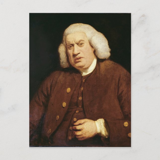 Portrait of Dr. Samuel Johnson Postcard (Front)