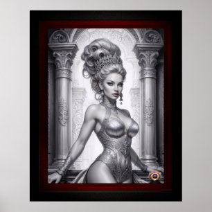 Portrait Of Drusella Arkaevis AI Art by Xzendor7 Poster