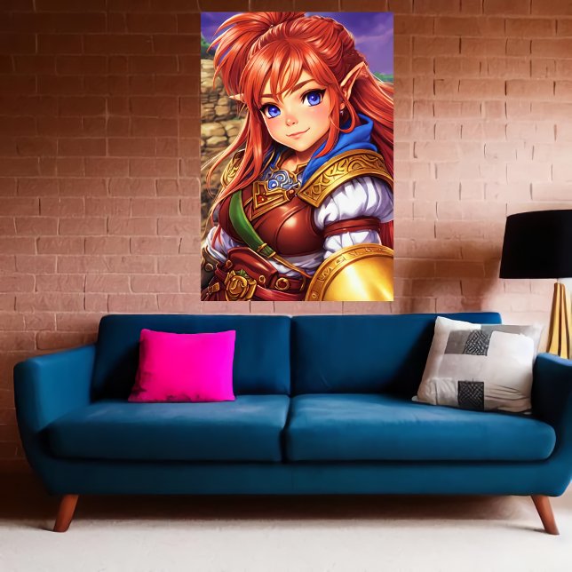 Portrait of dwarf elf hybrid women | AI Art Poster (Creator Uploaded)