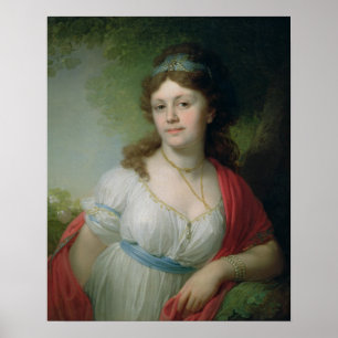 Portrait of E. Temkina, 1798 Poster