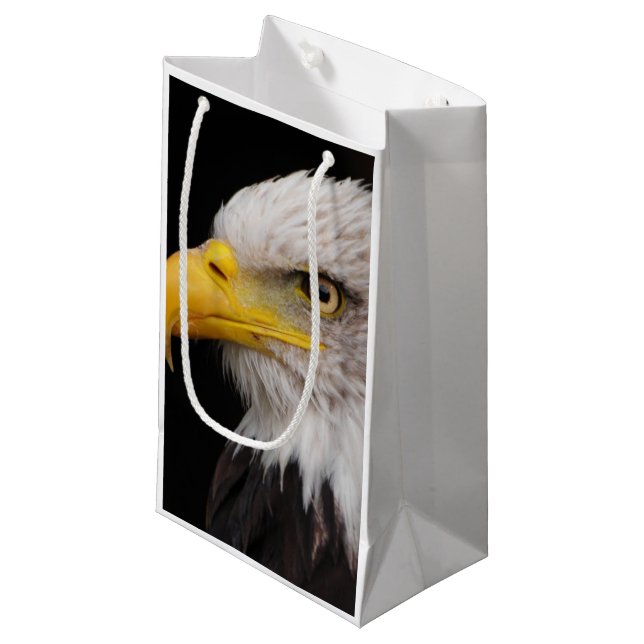 Portrait of eagle small gift bag (Front Angled)