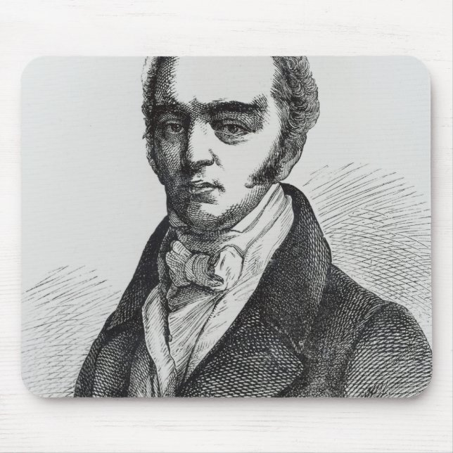 Portrait of Earl Grey Mouse Pad (Front)