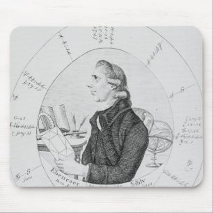 Portrait of Ebenezer Sibly surrounded Mouse Pad