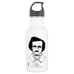 Portrait of Edgar Allan Poe 532 Ml Water Bottle