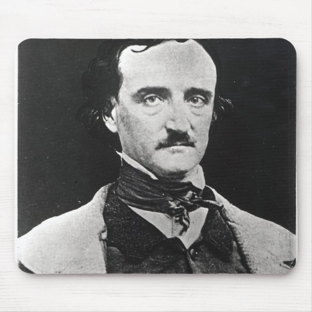 Portrait of Edgar Allan Poe Mouse Pad (Front)