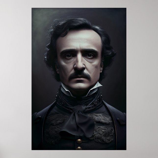 Portrait of Edgar Allan Poe Poster (Front)