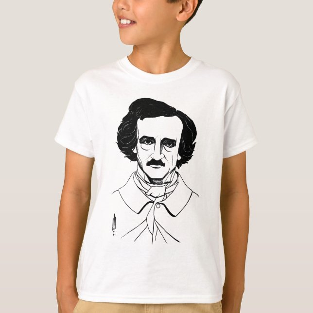 Portrait of Edgar Allan Poe T-Shirt (Front)