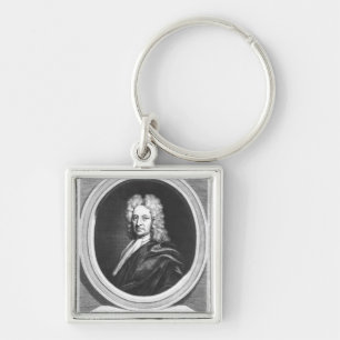 Portrait of Edmond Halley Key Ring