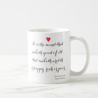 Portrait of Edmund Spenser and Quote Coffee Mug