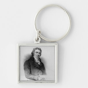 Portrait of Edward Jenner Key Ring